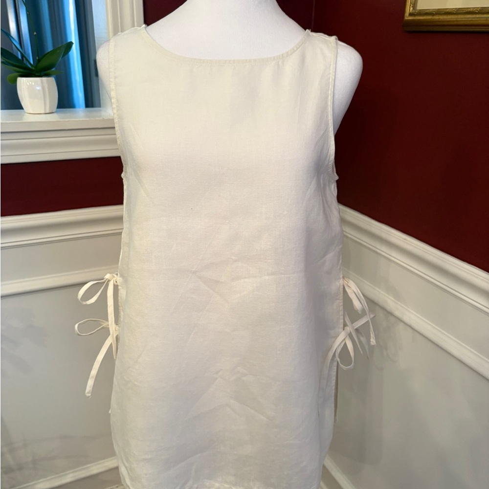 Rachel Zoe Ivory Linen Blouse